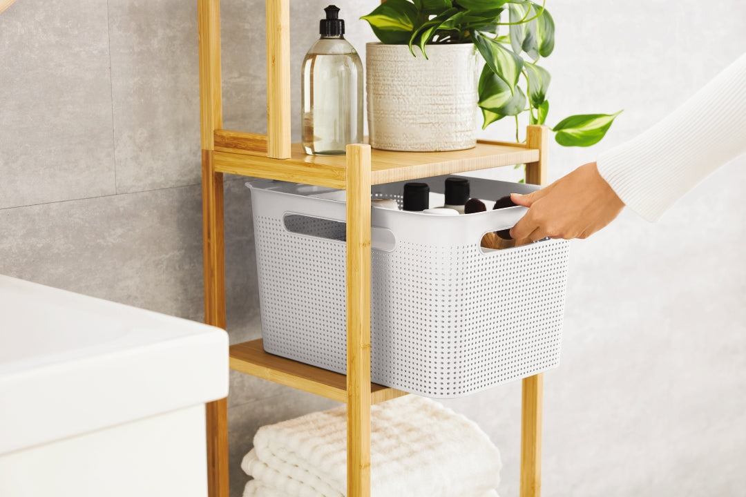 Canasto Plástico Rotho Blanco 16 Litros