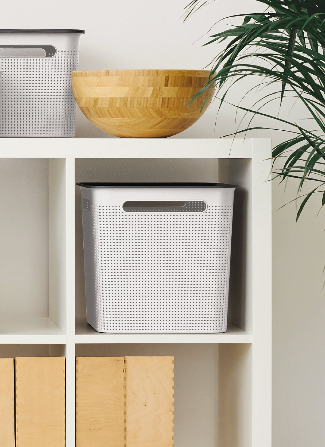 Canasto Plástico Rotho Blanco 18 Litros