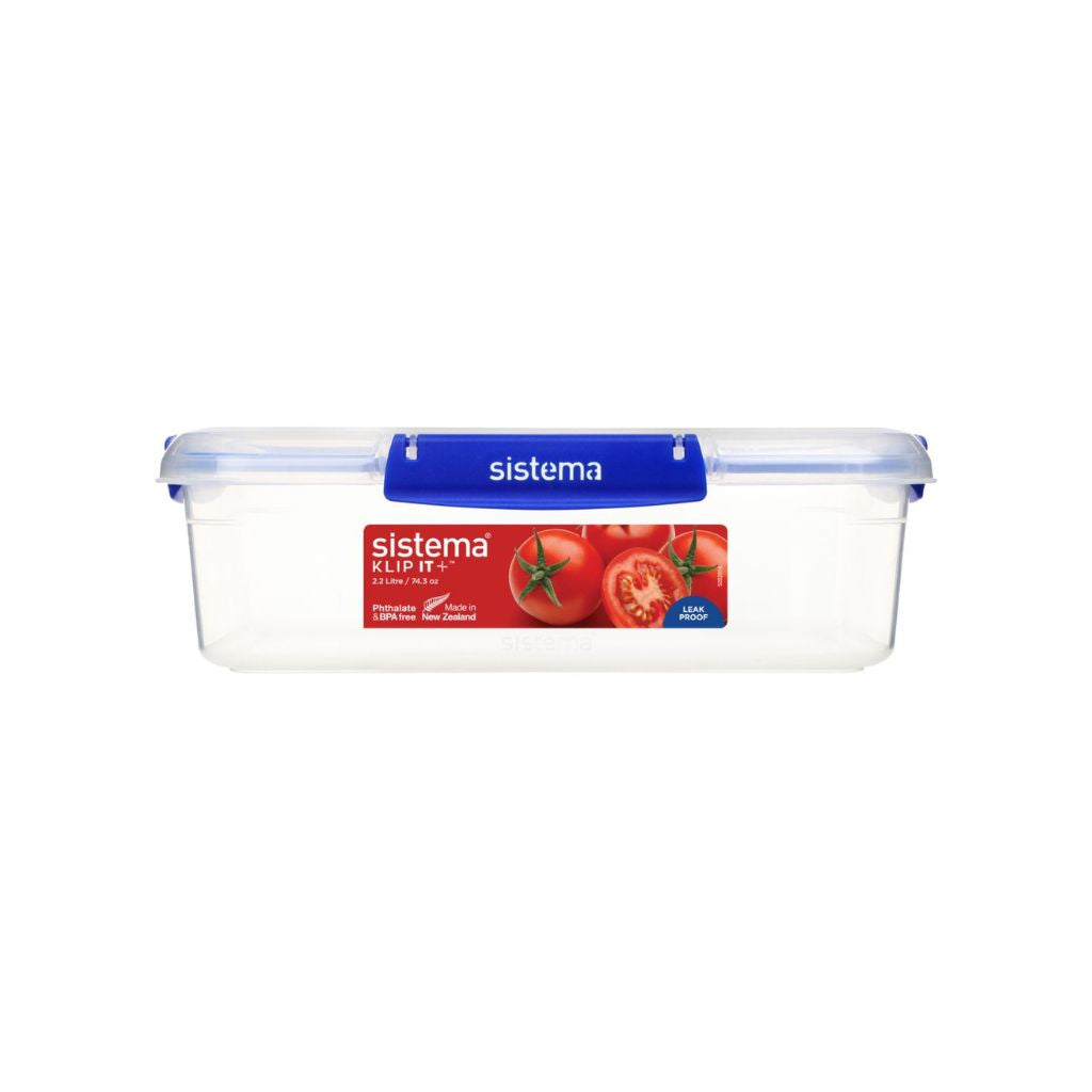 Contenedor rectangular Klip It Plus 2,2 Lts