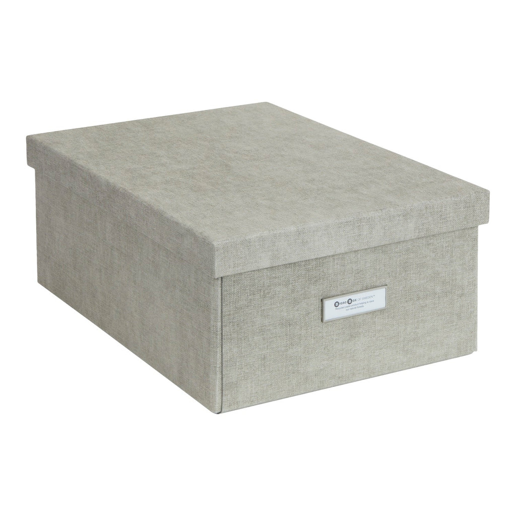 Caja Organizadora Multipropósito Bigso Box 29 x 39 cm Lino