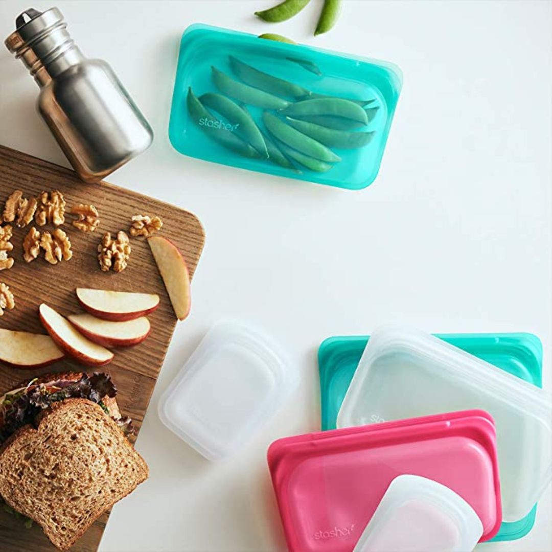 Bolsa para Alimentos y Cocinar Reutilizable de 355 ml Rosa