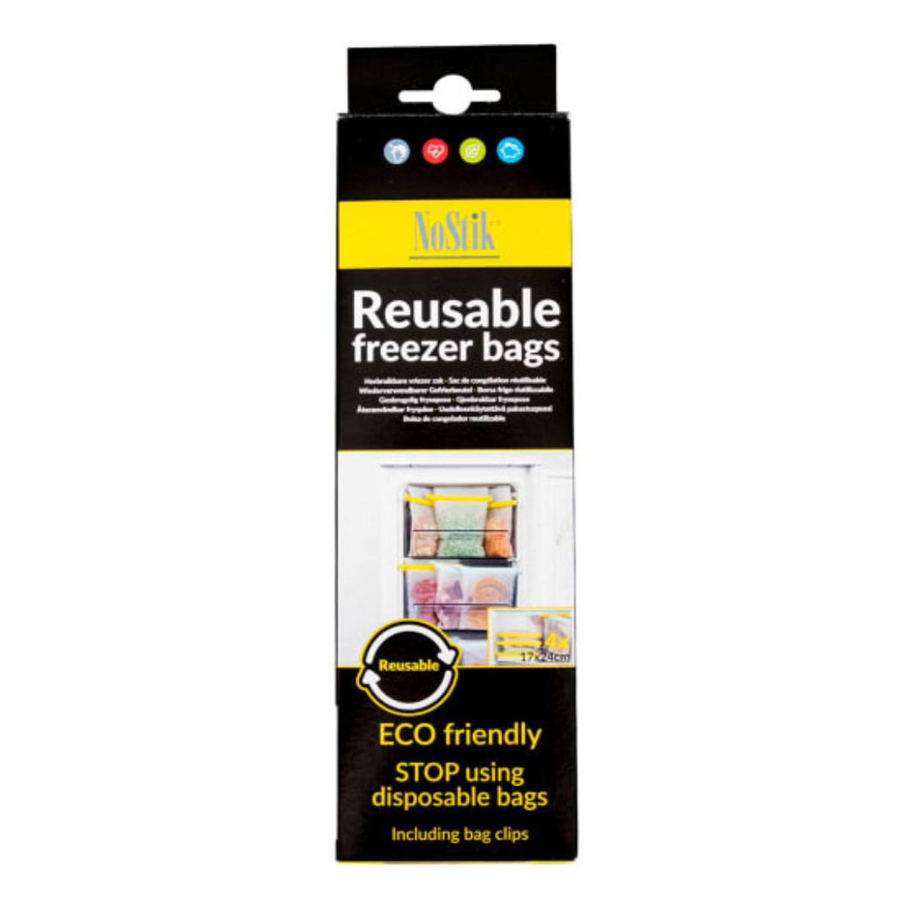 Set 4 Bolsas Reutilizables para Congelador