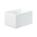 Canasto Organizador con 1 Division. 21 x 14 cm. Blanco