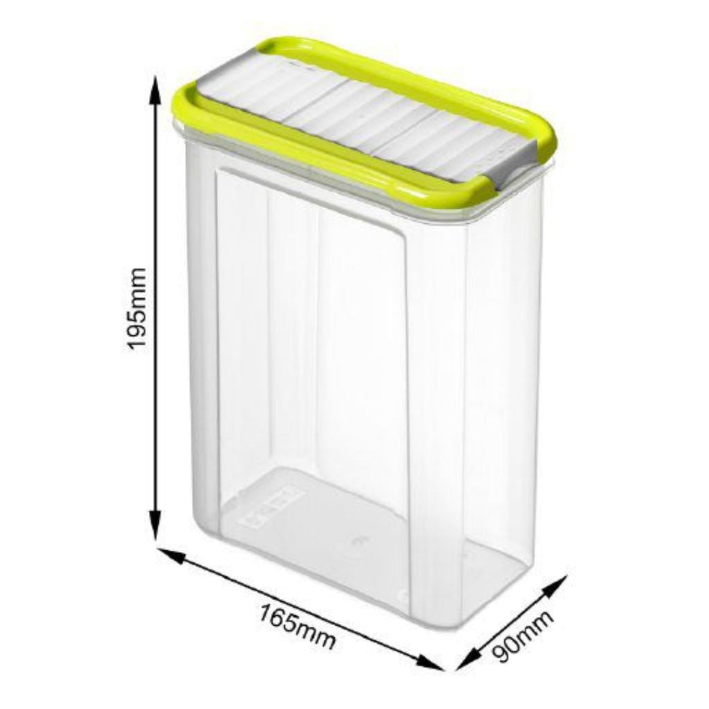 Contenedor plástico para alimentos Domino 1,5 Lts