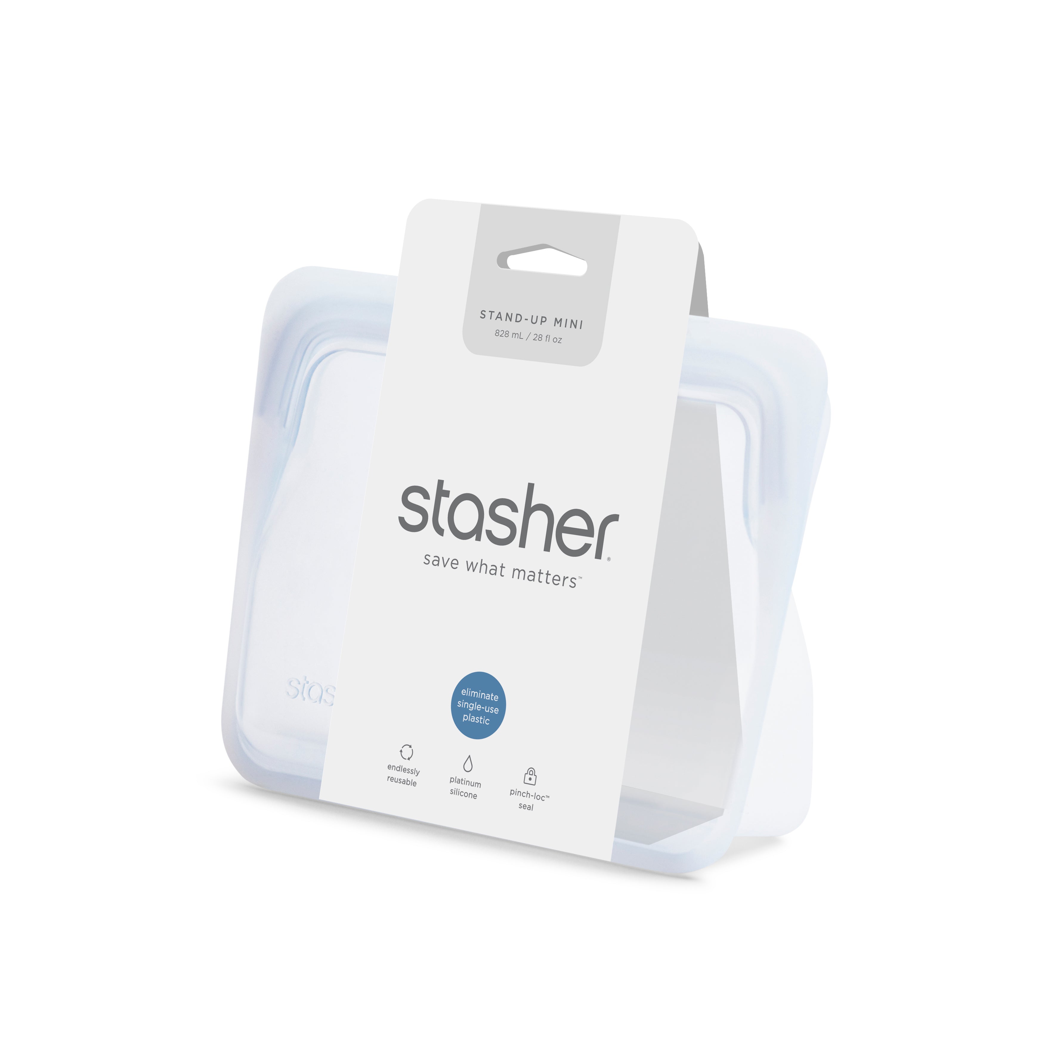 Bolsa Stasher SUP Mini de Silicona Reutilizable 828 ml